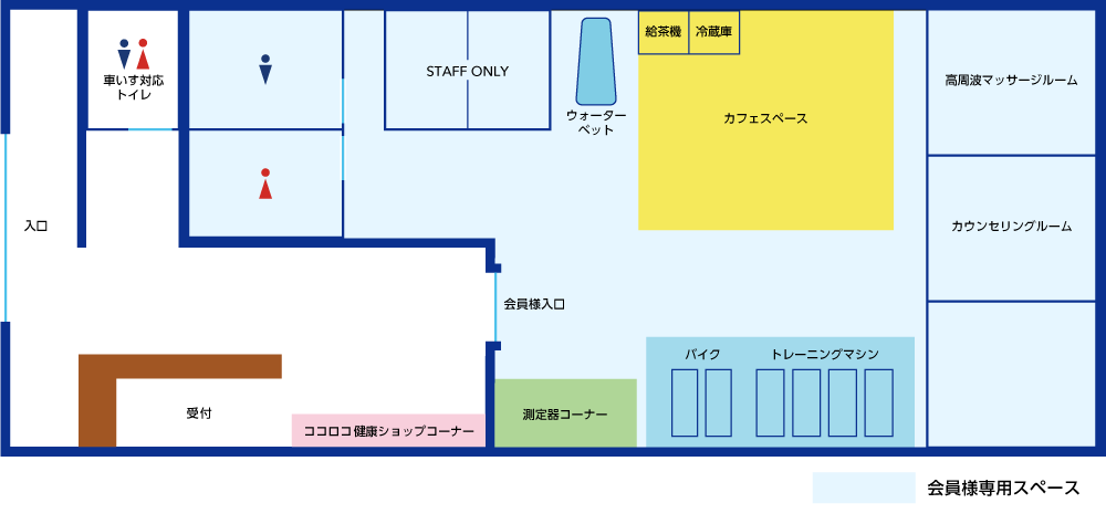 フロアマップ | 「ココルンシティまえばし」にあるアクティブシニアが